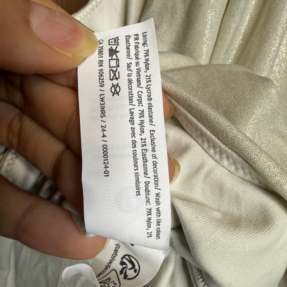 NWT- Lululemon Wundermost Ultra-Soft Nulu Square-Neck Long-Sleeve Bodysuit Shine - Picture 16 of 16